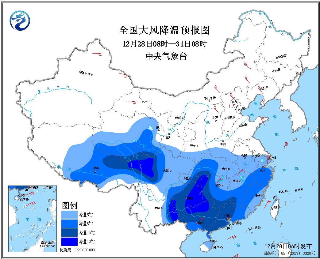 2018年12月28日:未来三天全国天气预报_农业气象_中国粮油信息网